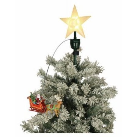 MR. CHRISTMAS Santa/Sleig Tree Topper 49355